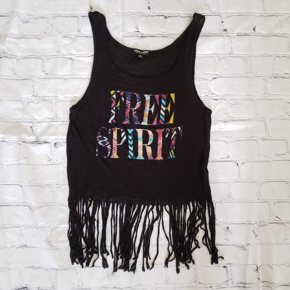 Free Spirit Fringe Tank Top
